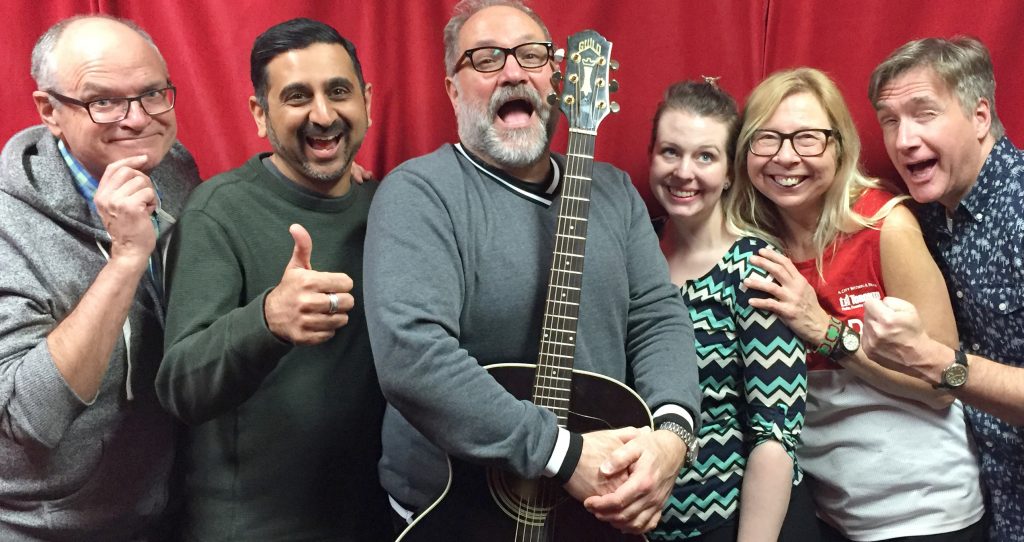 Bruce, Neel, Blair, Vanessa, Linda, and Phil