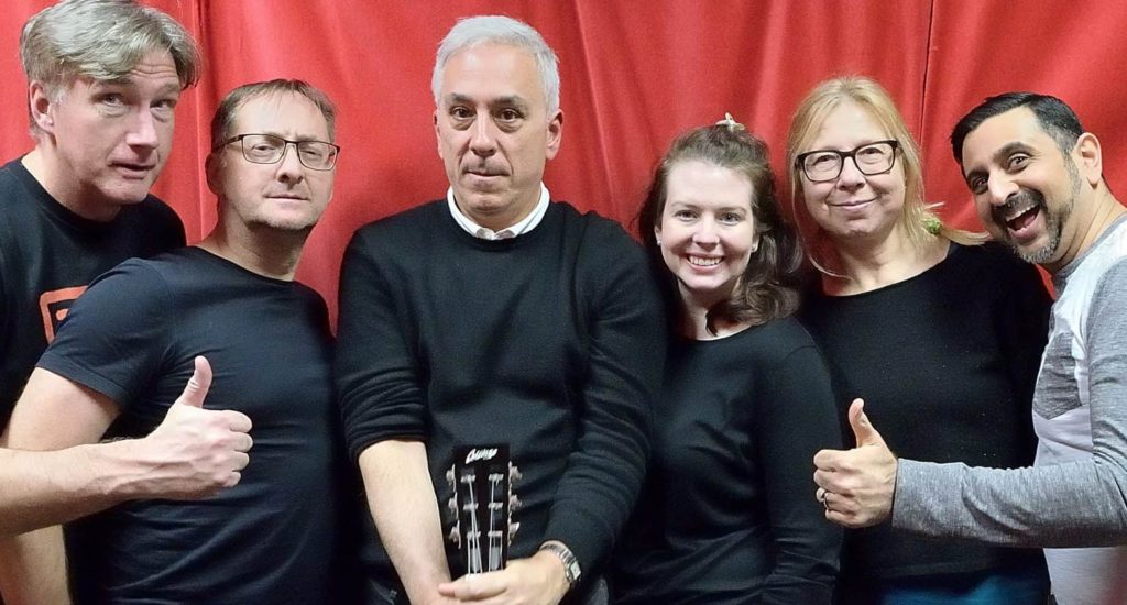 Phil, Michael, Patrick, Vanessa, Linda, and Neel