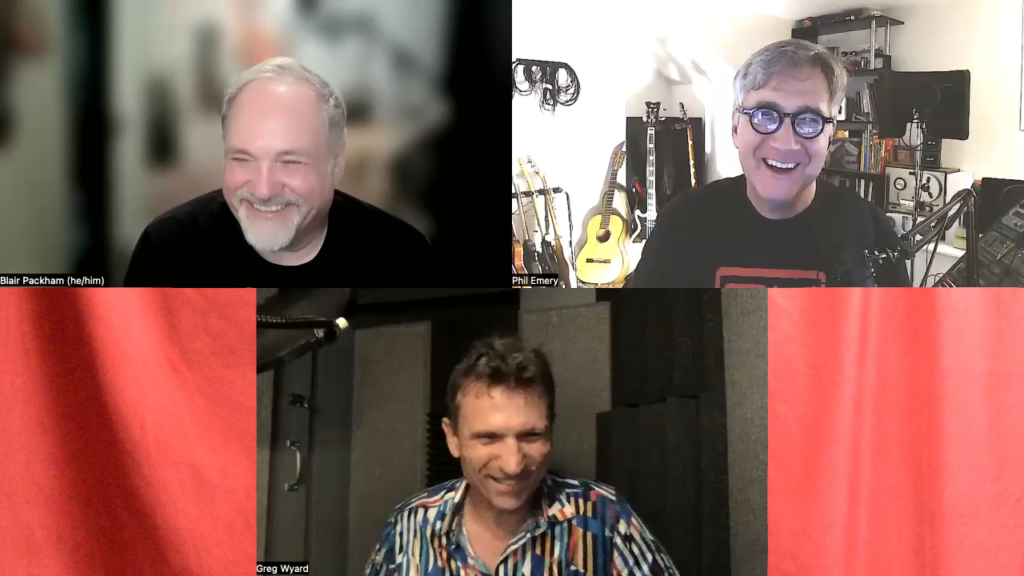 Blair, Phil, and Greg