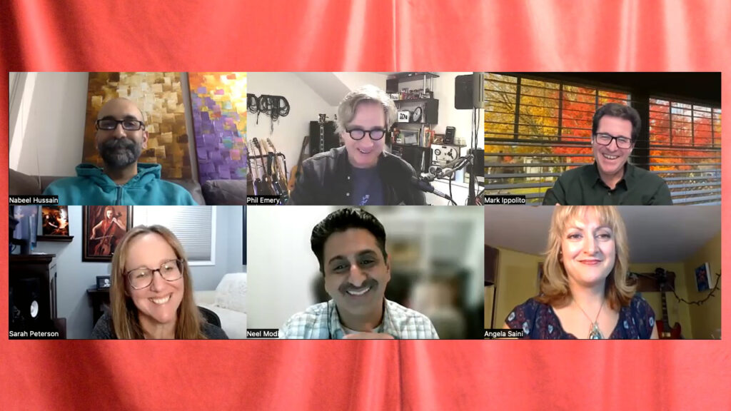 Nabeel, Phil, Mark, Sarah, Neel, and Angela