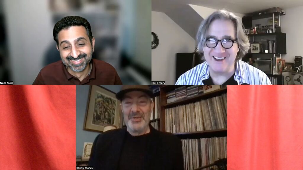 Neel, Phil, and Danny on a Zoom call