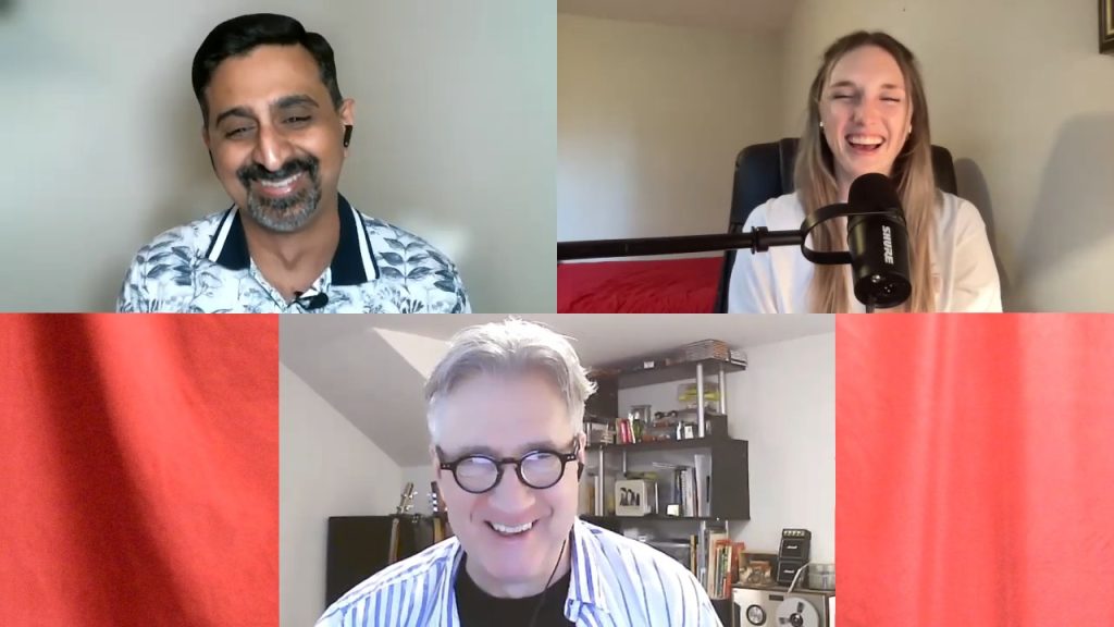 Neel, Natalie, and Phil on a Zoom call