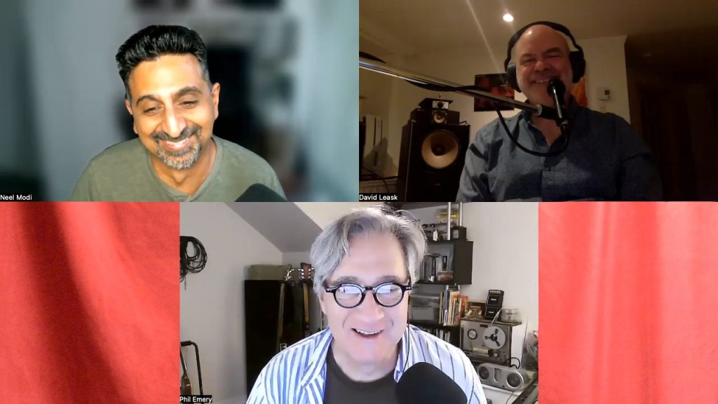 Neel, David, and Phil on a Zoom call