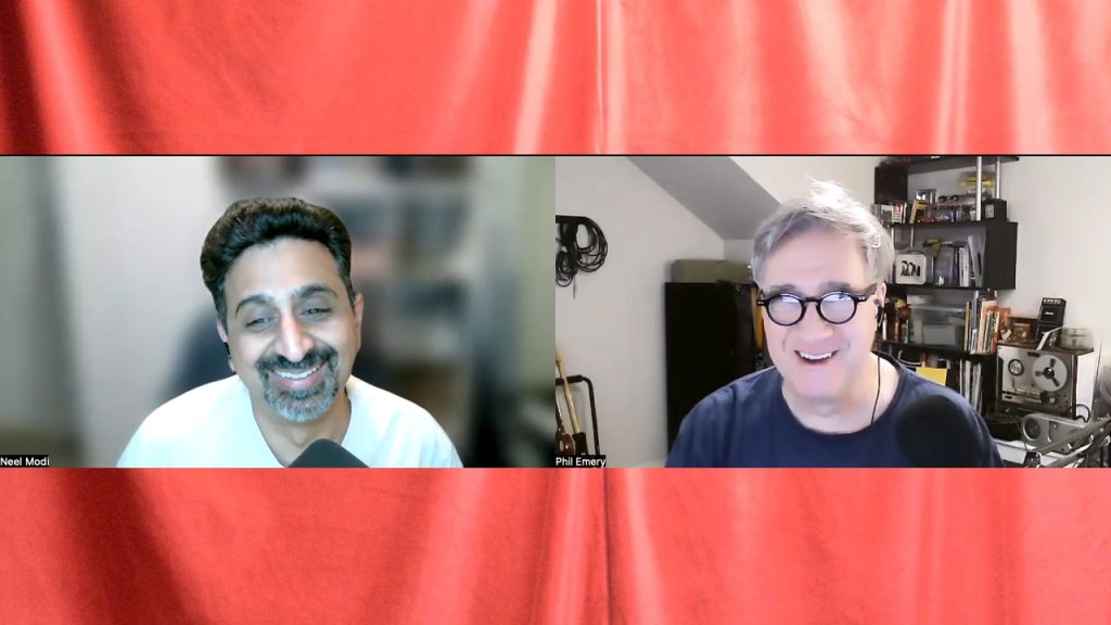 Neel and Phil in a Zoom call