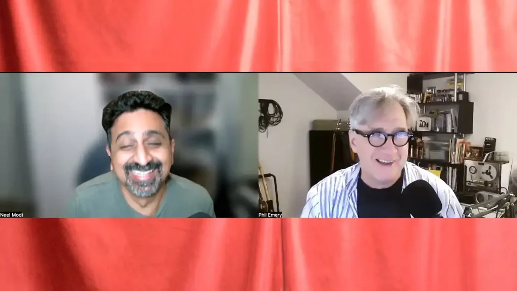 Neel and Phil on a Zoom call