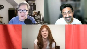 Phil, Neel, and Rachel in a Zoom call