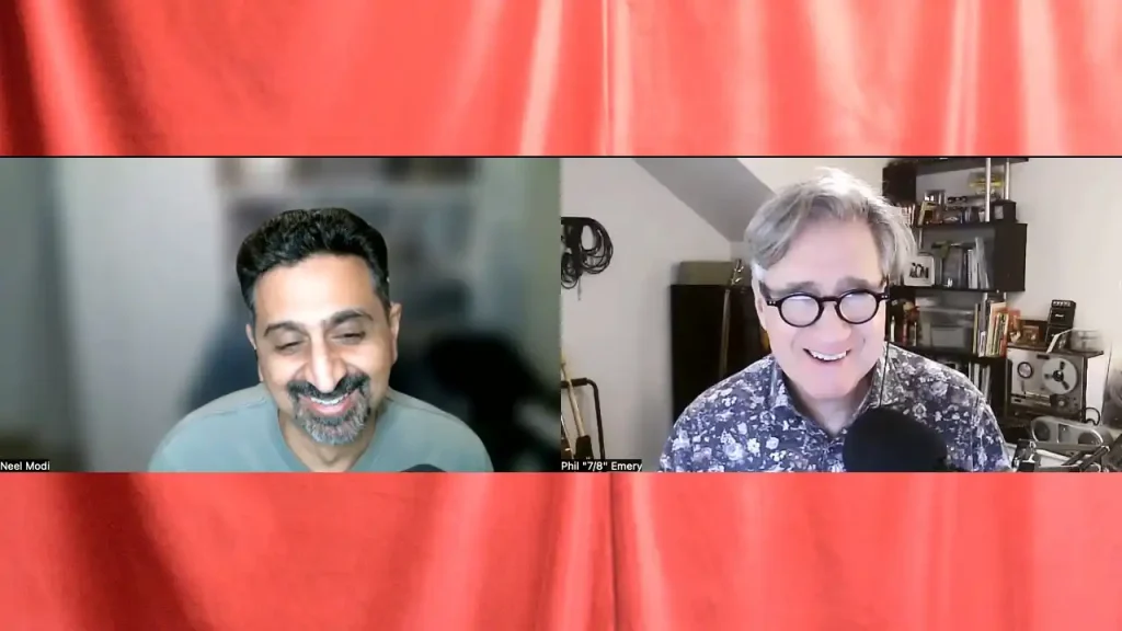 Neel and Phil on a Zoom call