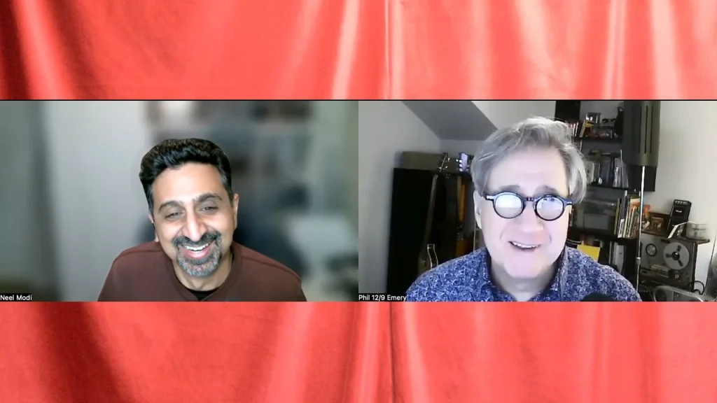 Neel and Phil in a Zoom call