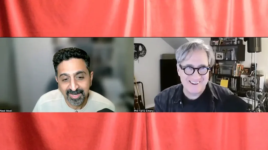 Neel and Phil on a Zoom call