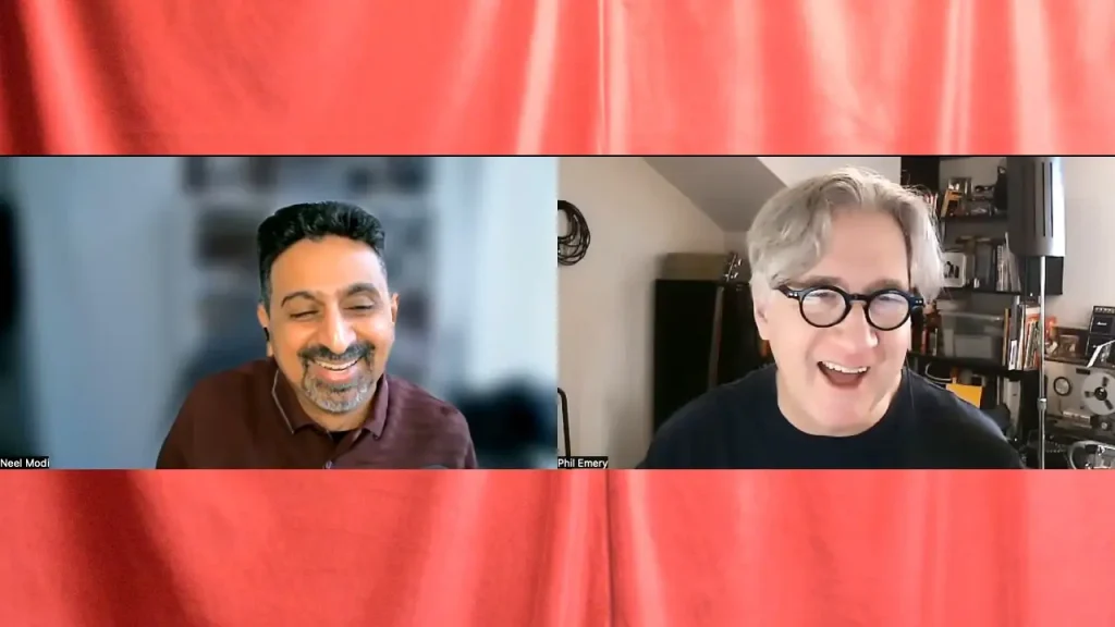 Neel and Phil in a Zoom call