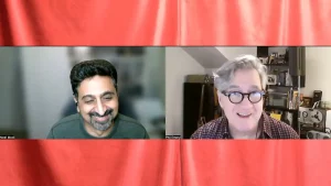 Neel and Phil on a Zoom call