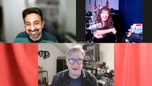 Neel, Alex, and Phil in a Zoom call