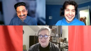 Neel, Max, and Phil in a Zoom call