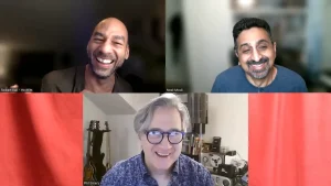 Robert, Neel, and Phil in a Zoom call