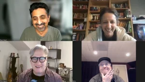 Neel, Dana, Phil, and Harry in a Zoom call
