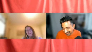 Orian and Neel in a Zoom call