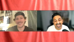 Carter and Neel in a Zoom call